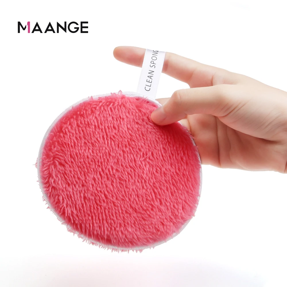 4Pcs Microfiber Makeup Remover Towel With Bag Face Plush Puff Reusable Cleansing Cloth Pads Natural Soft Cleaner Makeup Tools