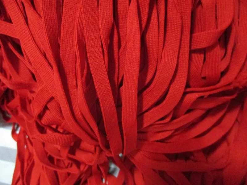 10 мм Вязание тесьма в полоску спортивные штаны ткань Эластичная лента растяжения