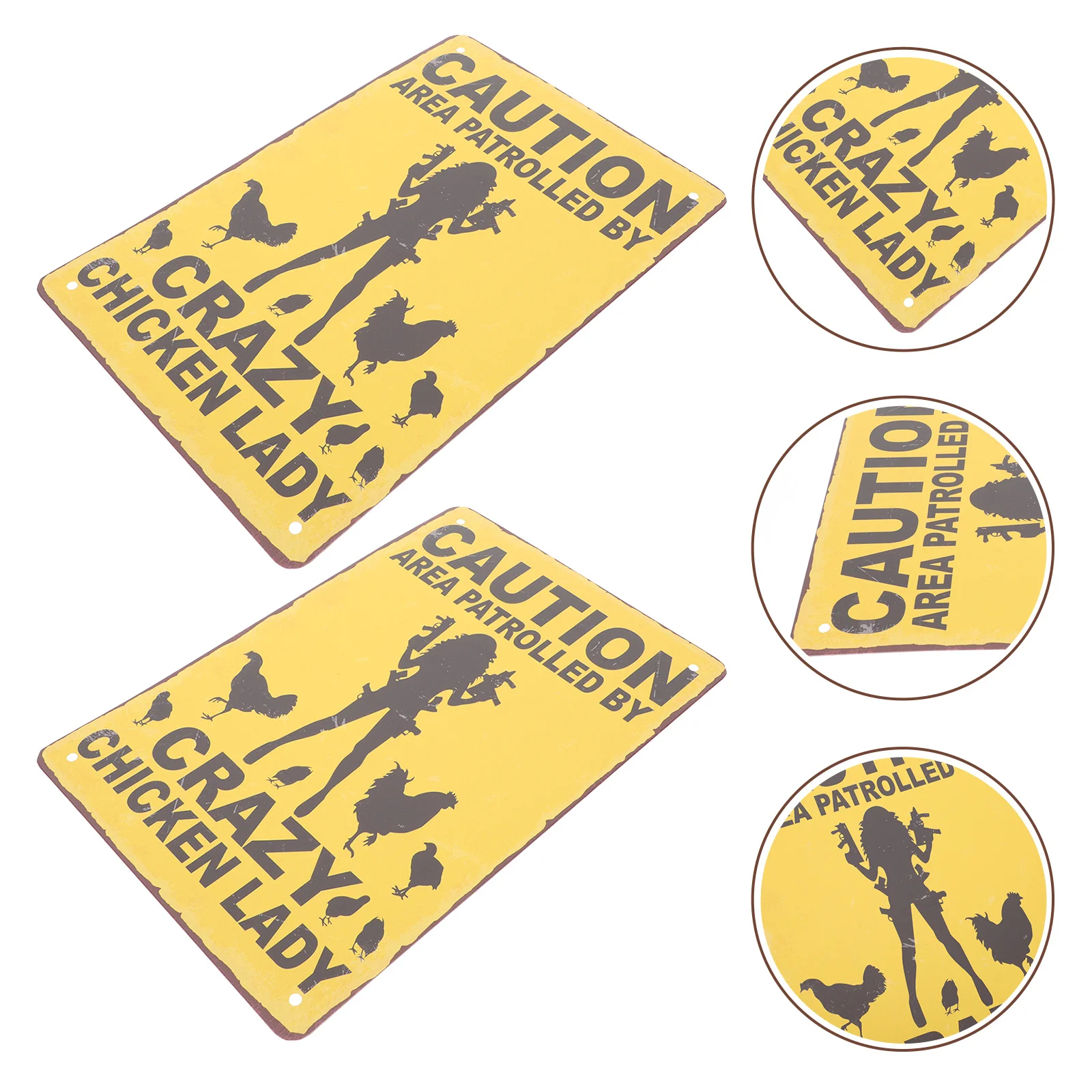 

Декор для газона, 2 шт., предупреждающие знаки для сада, винтажная подвесная картина, железный лист, картина