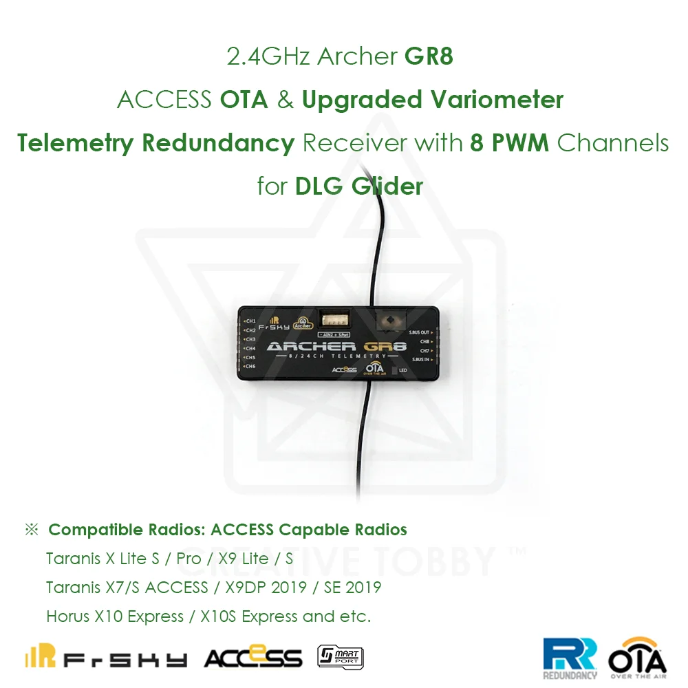 FrSky 2 4 ГГц Archer GR8 ACCESS OTA обновленный Вариометр телеметрический резервный приемник