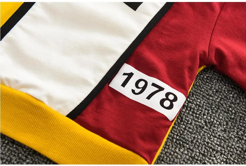 2018 осенне-зимняя детская одежда рубашки с длинными рукавами + штаны модный