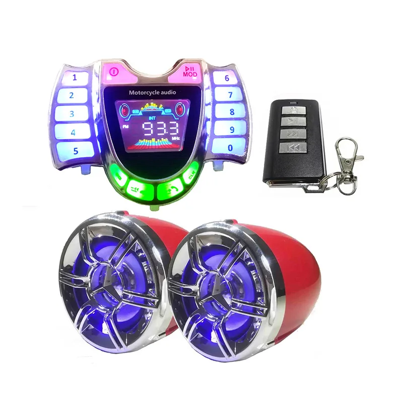 Bluetooth колонки для мотоцикла водонепроницаемая аудиосистема с защитой от кражи