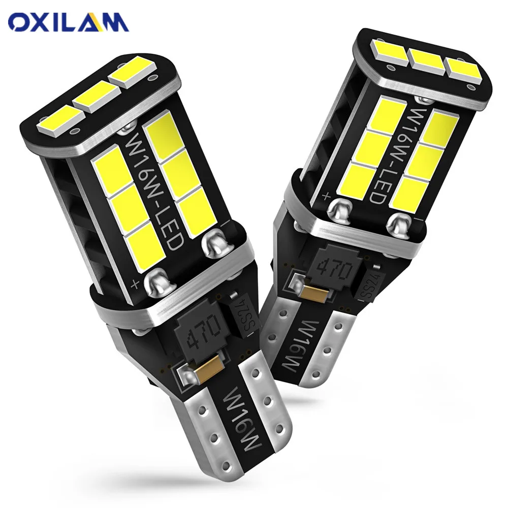 OXILAM 2x T15 W16W светодиодный автомобильные лампы 912 921 6000K 2835 SMD для Mazda 3 6 CX 5 323 CX5 2 626