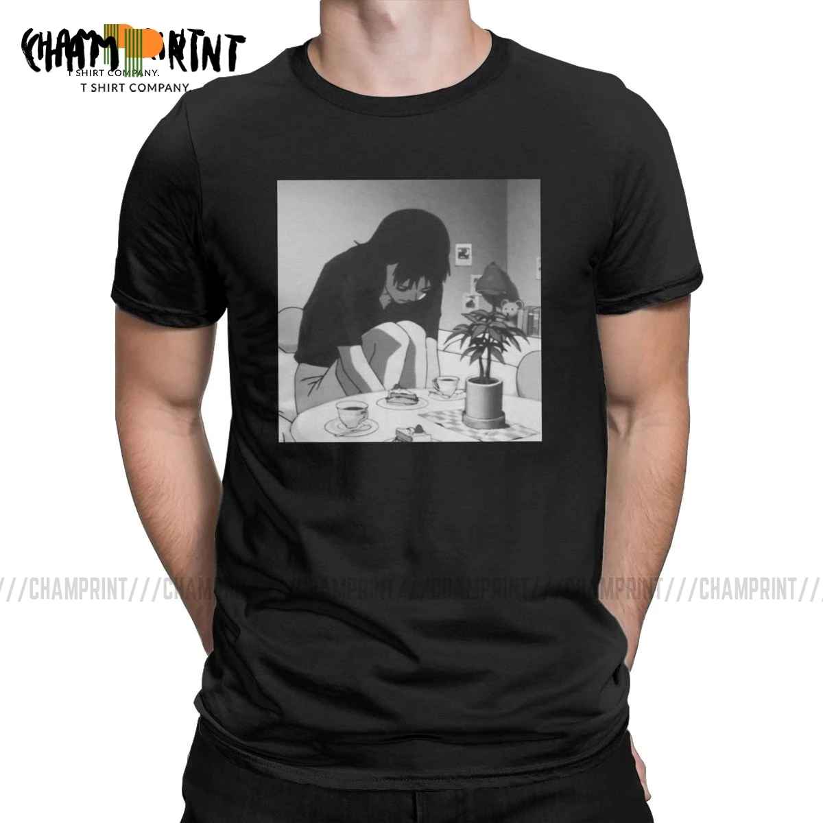 Футболка для девочек Sad Мужская футболка из 100% хлопка потрясающие футболки с