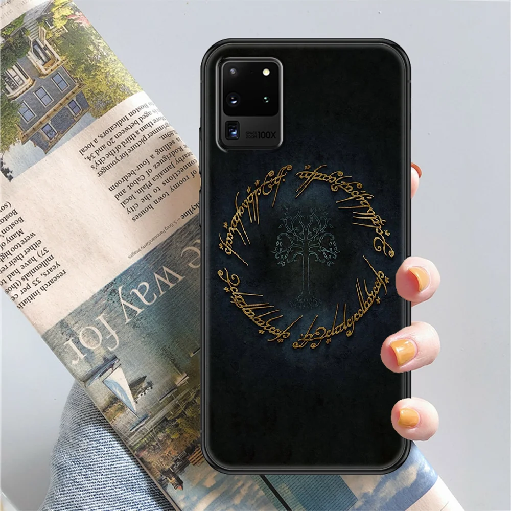 

lord movie LoTRS Phone case For Samsung Galaxy Note 4 8 9 10 20 S8 S9 S10 S10E S20 Plus UITRA Ultra black art back soft shell