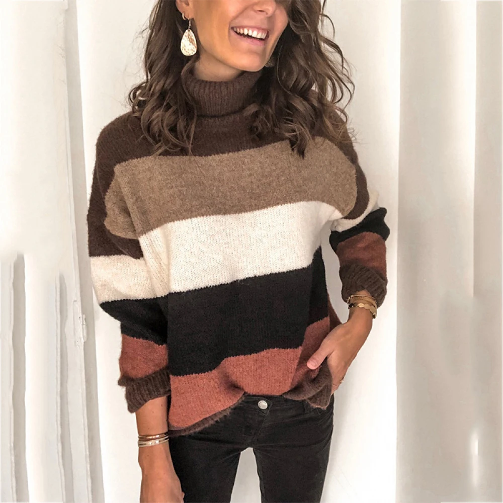 2019 женская зимняя одежда корейский стиль Розовый пуловер сплошная шикарная