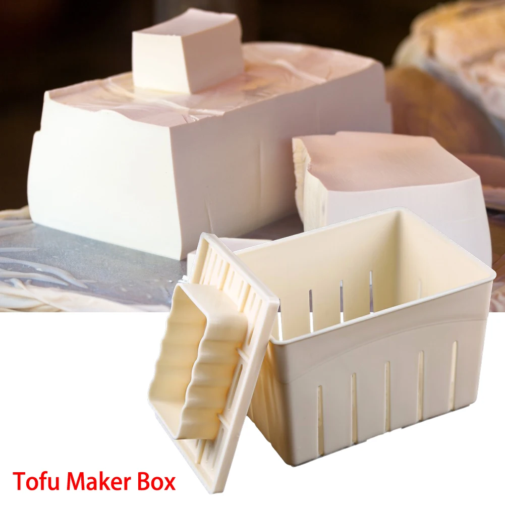 

DIY Plastic Homemade Tofu Maker Press Mold Kit Tofu Making Machine Set Soy Pressing Mould With Cheese Cloth Cooking Tool Set
