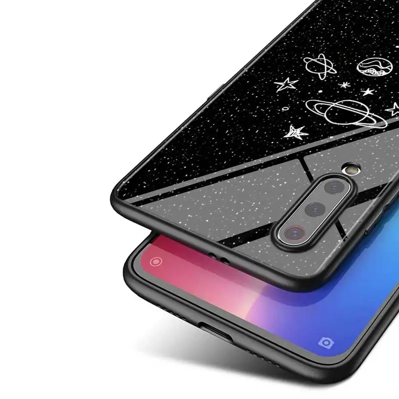 

Fashion Abstract Art Lover For Xiaomi Mi Note 10 Ultra 5G 9 SE 8 A3 A2 A1 Poco M2 Pro Play F1 Lite 5G Bright Black Phone Case