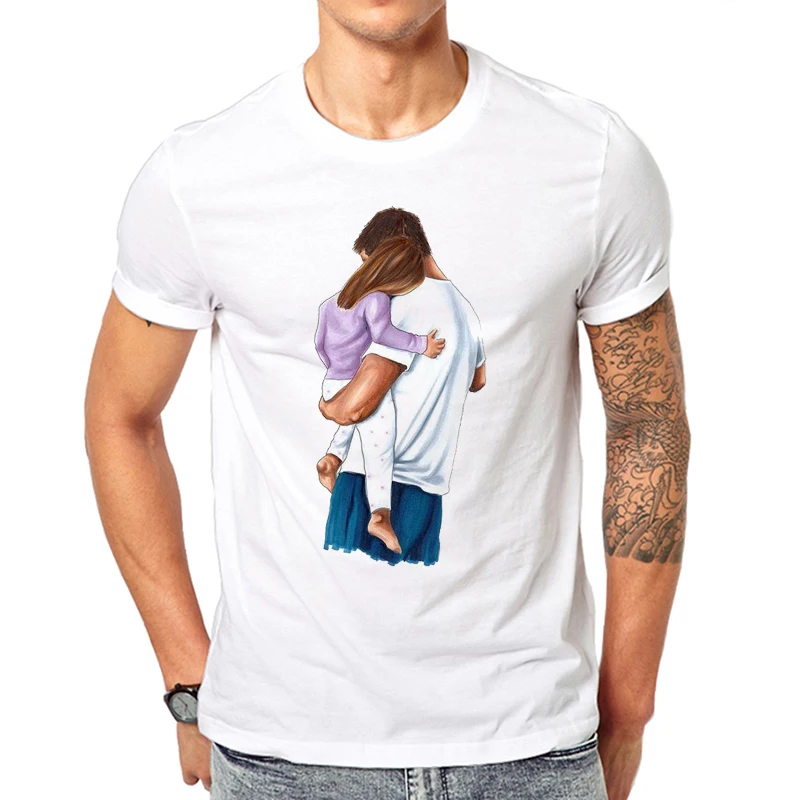 Футболка Super Papa подарок на день отца новинка забавная футболка для папы Best Dad Ever