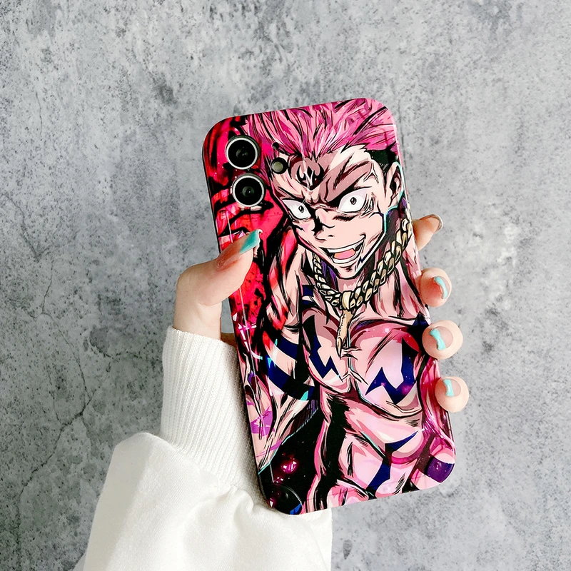 

Cool Japan Anime Jujutsu Kaisen Itadori Yuji Phone Case For iPhone 13 12 11 Pro Max X Xs Max Xr 7 8 Puls Case Cute Soft Cover