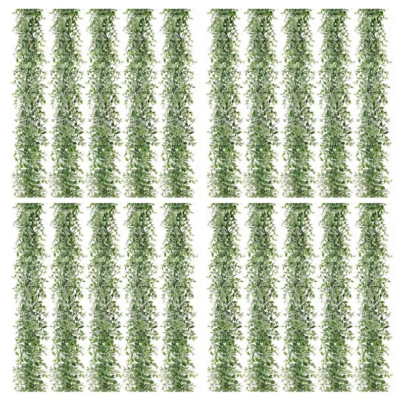 

20 Packs 30Ft Artificial Eucalyptus Garlands Fake Greenery Vines Faux Hanging Plants For Wedding Table Backdrop Arch