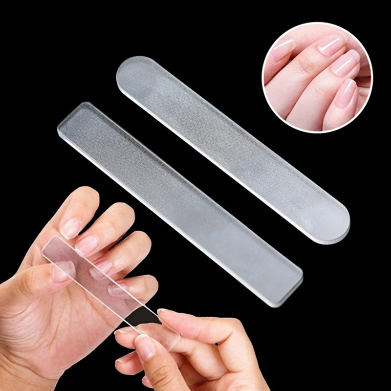 

1PC Professional Nail Art Files Crystal Glass File Buffer Gel UV Polish Durable Buffing Sanding Tips Manicure Decoration Tools