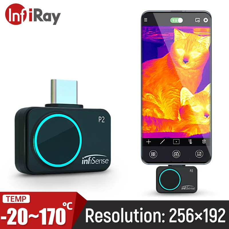 InfiRay P2 инфракрасного изображения Камера мини производственного контроля