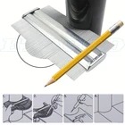 Контурный калибр для стального профиля 125 мм 150 мм 200 мм, шаблон для глубокого декорирования, плитка, стальная плитка, плинтус, ламинат, профиль, форма под дерево