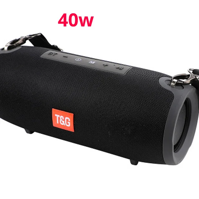 40Watt BLACK 40 Вт Bluetooth динамик Портативная колонка беспроводной динамик s музыкальный плеер бас Саундбар Бумбокс+ fm-радио Aux TF сабвуфер для xiaomi - Цвет: 40Watt BLACK