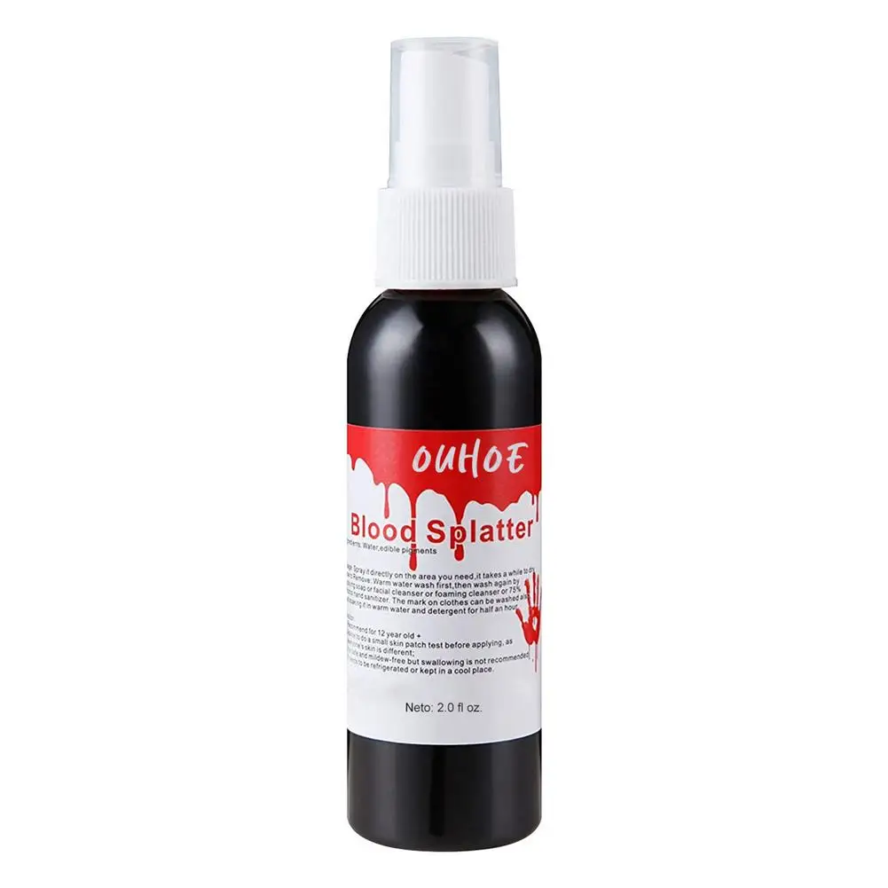 

1pcs Halloween Simulation Blood Splatter Spray Blood Makeup Props Vampire Zombie Blood Makeup Props Atmosphere Simulation Props