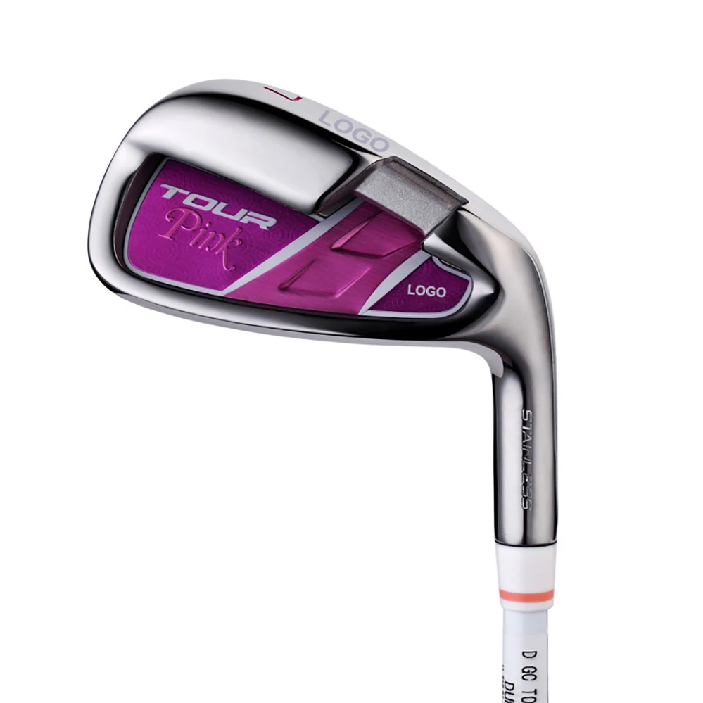 

New Golf Girls Club Purple No. 7 Iron Iron Whole Stainless Steel Ball Head Full Carbon Shaft Gift For Ladies