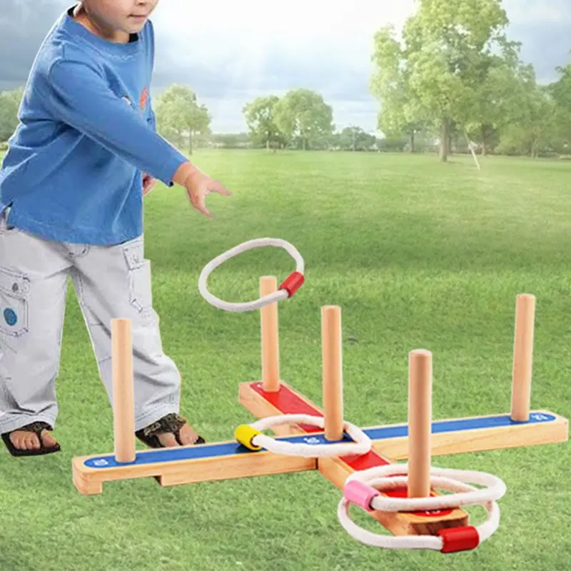 

Gadgets GARDEN/OUTDOOR ROPE WOODEN PEGS THROWING GAME Family Pegs And Rope Game