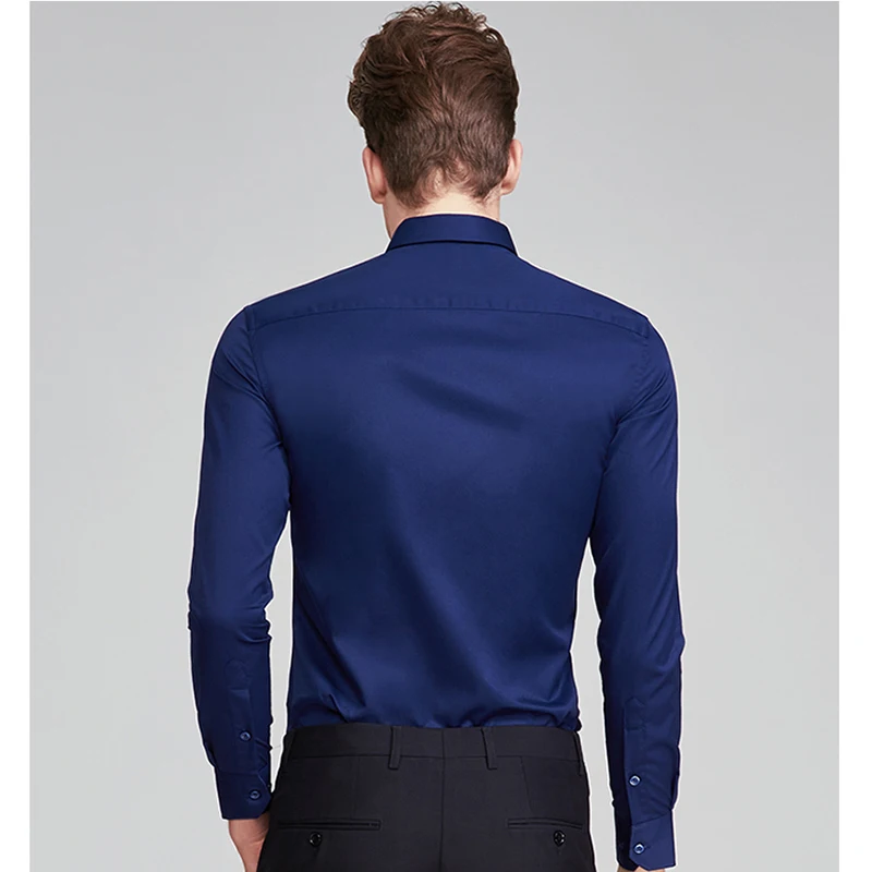Модная блузка Dudalina Camisa Social Masculina с длинным рукавом, приталенная рубашка для мужчин, одежда с цветочным принтом, белая, мужская, холодная