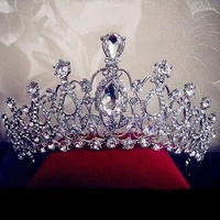 1pc luxury wedding bridal crystal tiara crowns princess queen party prom rhinestone tiara headband hair jewelry accessories