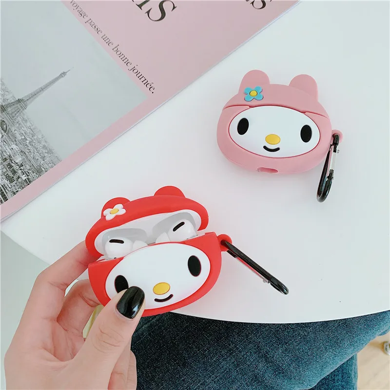 Силиконовый чехол 3D My Melody для Airpods Pro милый Bluetooth наушников Airpod Air Pods 3 с