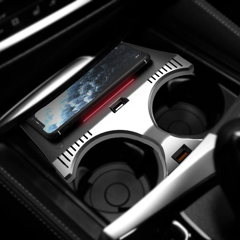 

Car wireless charger for BMW 5 6 Series G32 G30 G38 2017 2018 2019 QI phone charger fast charging plate panel phone holder