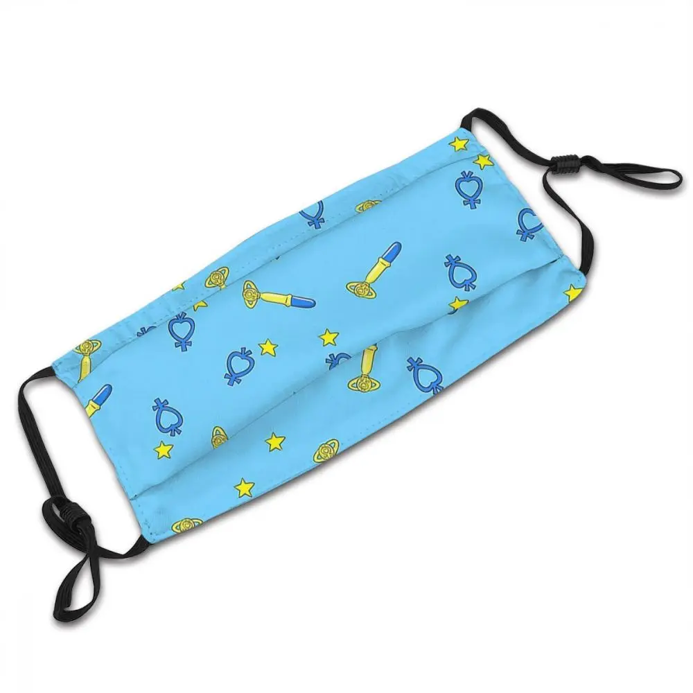 

Sailor Mercury Mask Mask Men Reusable Anti Haze Anti Dust Protection Respirator Mask with Filters