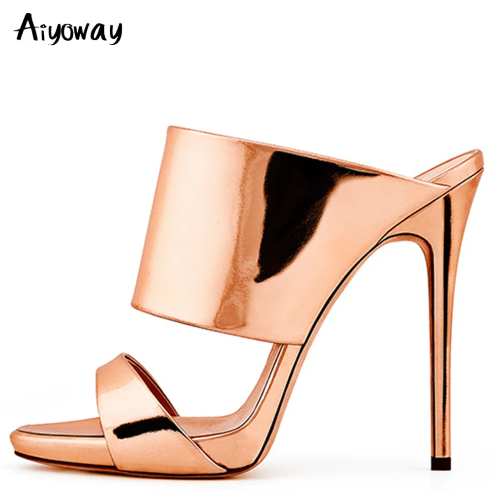 Туфли женские на высоком каблуке пикантные сандалии с открытым носком