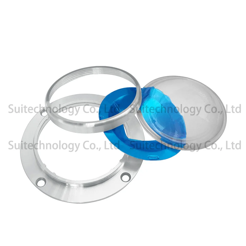 67mm LED Lens Optical Glass + Reflector Fixed Bracket Collimator Tools 60 90 120 Degrees for 20W 30W 50W 100W Chip | Инструменты