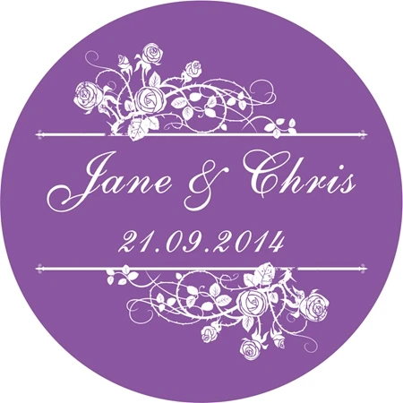 Новая бумага наклейка/Этикетка на заказ для свадьбы/вечерние круг 5 см | Дом и сад