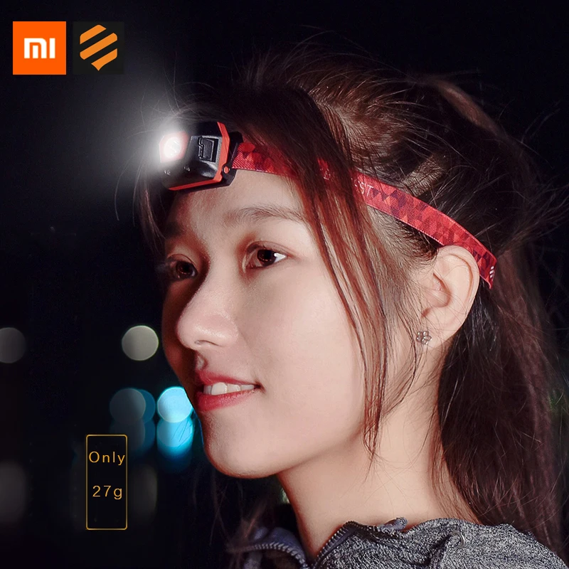 Налобный фонарь Xiaomi портативный светодиодный мини для походов и рыбалки