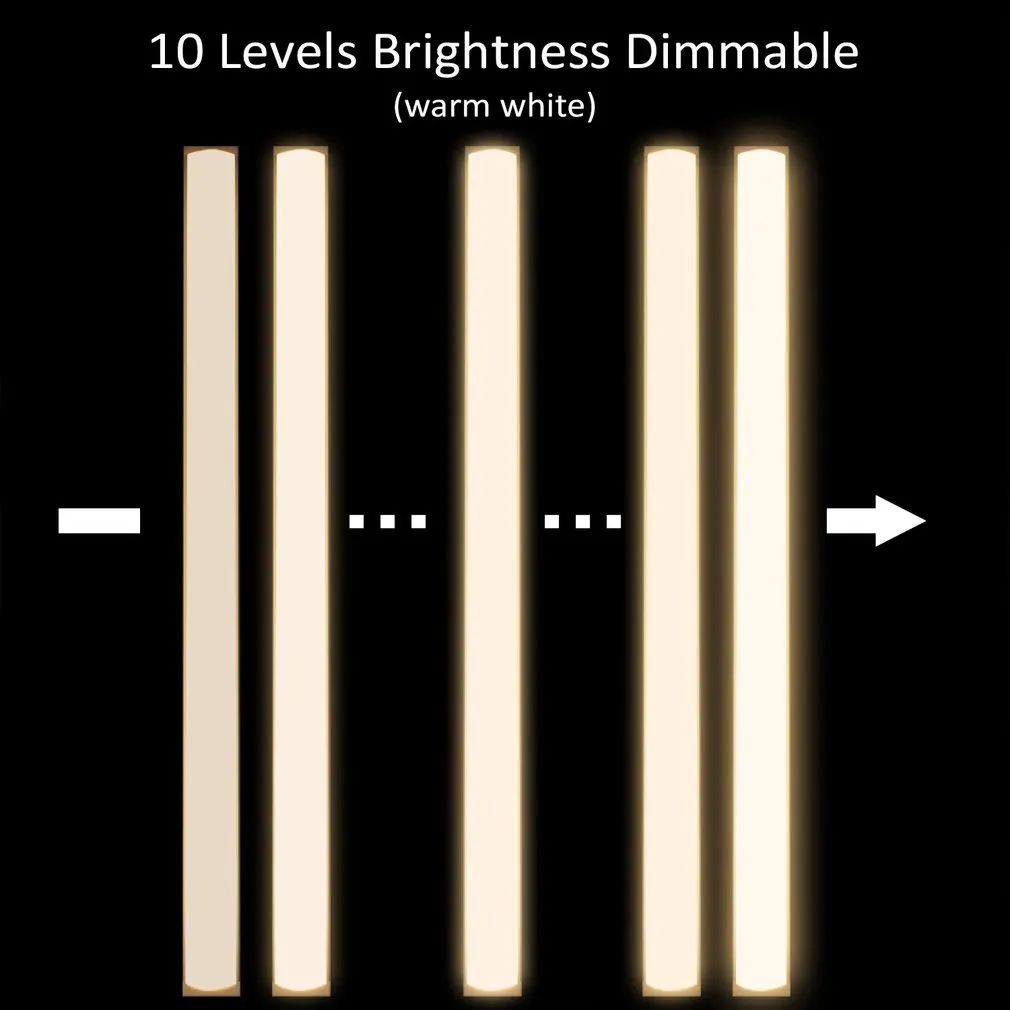 Зажимная лампа светодиодный настольная с регулируемой яркостью для ухода за