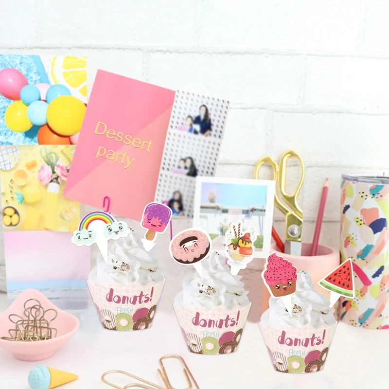 Топпер для торта с изображением животных из мультфильма слона обезьяны | Дом и