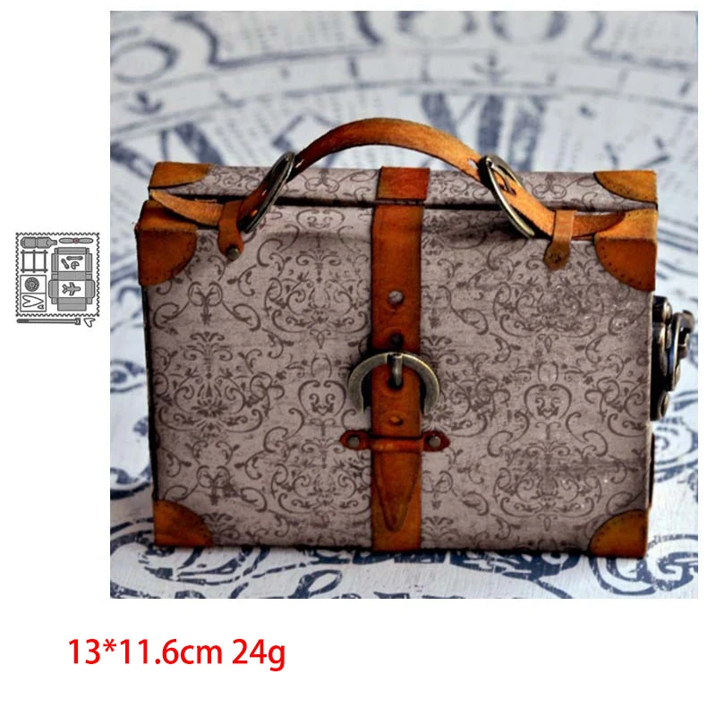 

Portable Box Bags Metal Cutting Dies Scrapbooking Craft Mold Cut Die Stencil Handmade Paper Card Make Template New Design