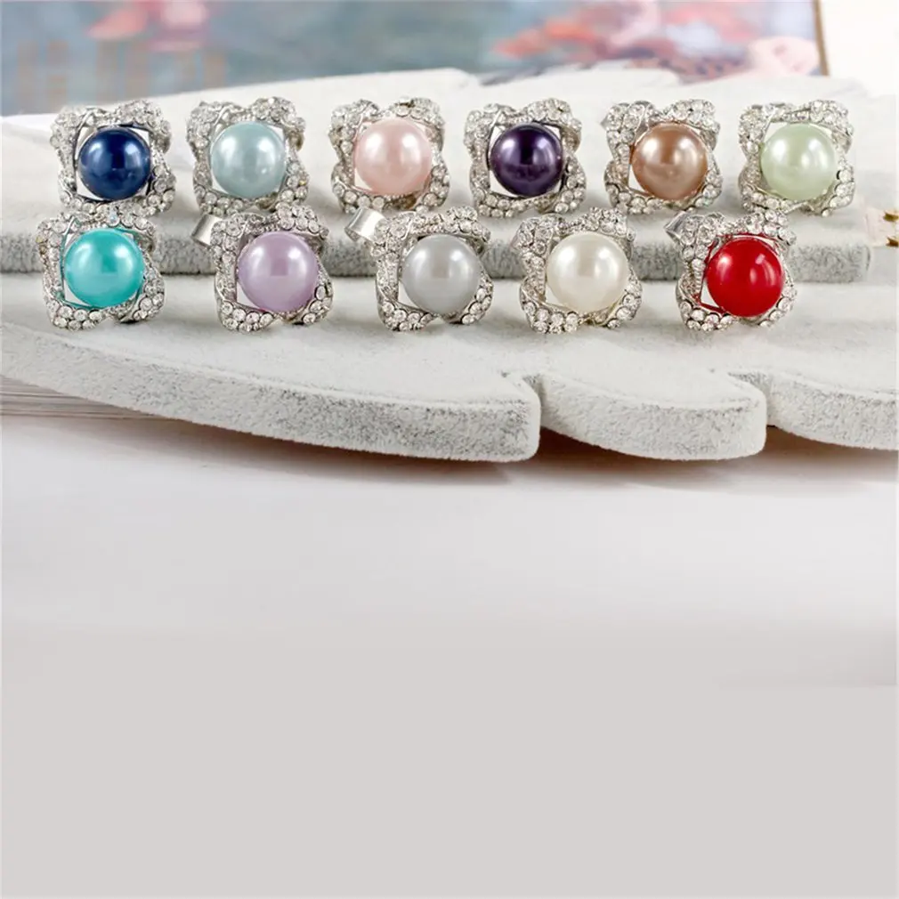 Регулируемые кольца с открытыми кольцами цветами шикарные жемчугом из сплава