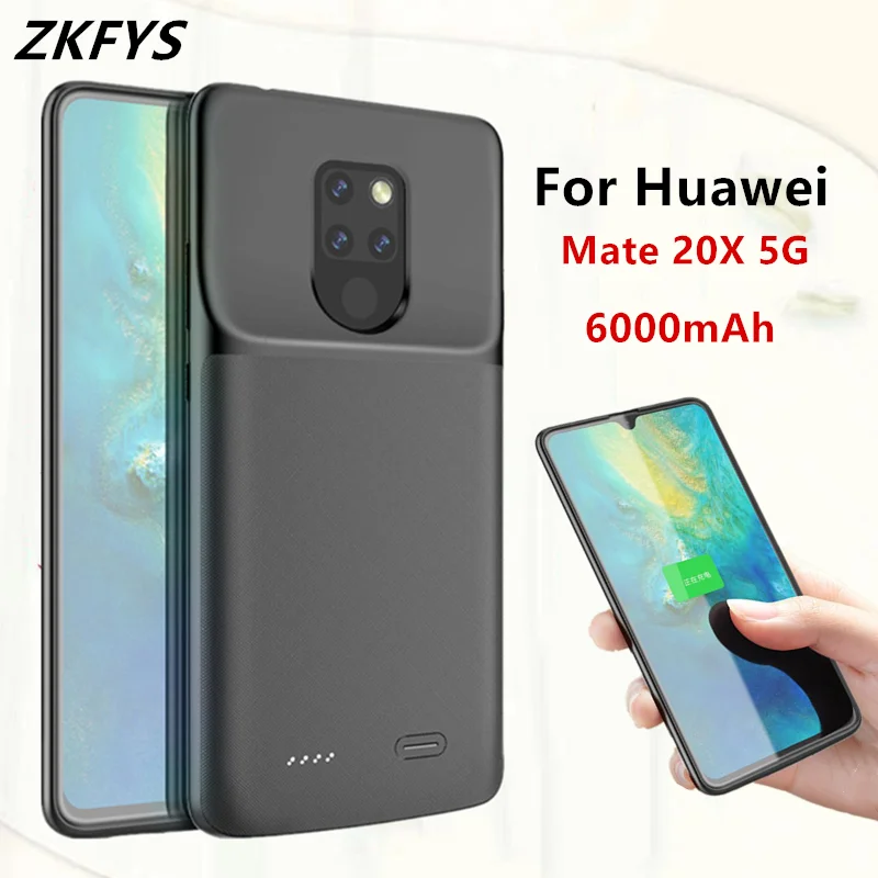 Внешний аккумулятор ZKFYS на 6000 мАч внешний для Huawei Mate 20X быстрое зарядное