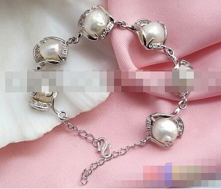 +++ 339 BAROQUE WHITE FRESHWATER PEARL BRACELET BANGLE | Украшения и аксессуары