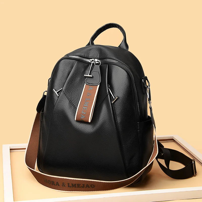 

6-Options Fashion Print Women Backpack Large Capacity Casual Travel Bags Leather Female Bagpack Mochila Multifunctional Shoulder
