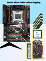 brand huananzhi gaming x79 motherboard with m 2 128g nvme ssd gpu gtx750ti 2g ram 48g 1600 recc cpu intel xeon e5 2670 2 6ghz