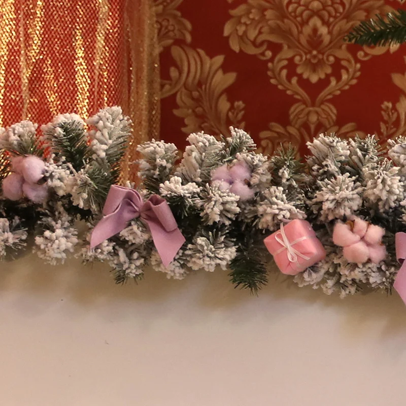 

Рождественские креативные рождественские украшения из ротанга длиной 1,8 м для окон, торговых центров, дверей и окон, реквизит для переодева...