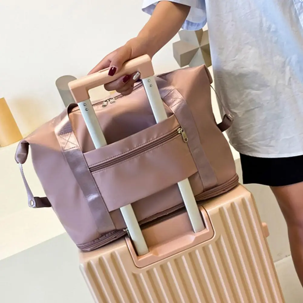 Складная Вместительная дорожная спортивная сумка полиэстеровый устойчивый к