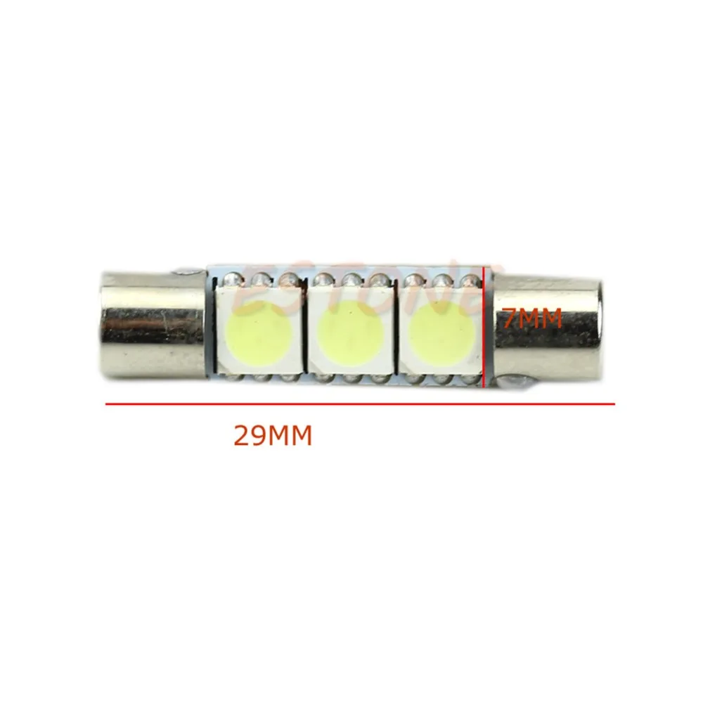 1 шт. Новый Белый T6 5050 29 мм 3 SMD светодиодный светильник для автомобиля