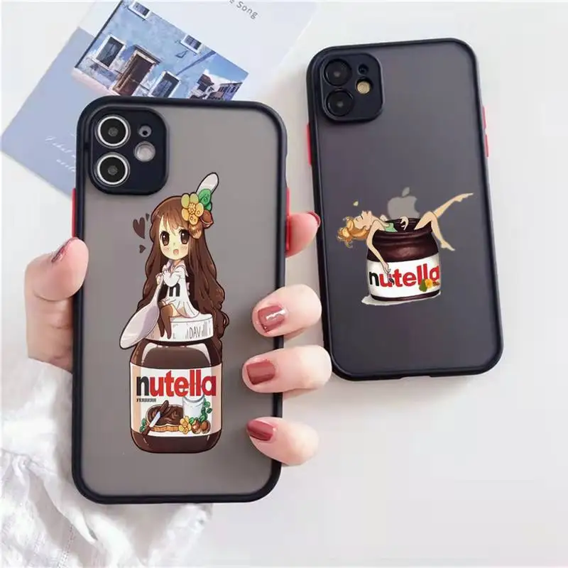 

Peanut butter cartoon girl Phone Case matte transparent For iphone 7 8 11 12 13 plus mini x xs xr pro max cover