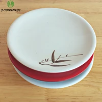 a5 melamine sushi plate 6 inch white round dish imitation porcelain flat plate restaurant tableware salmon plate