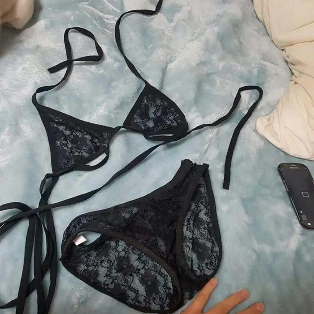 

Women's Sexy Lingerie Sexy Bra Set Quality Polyester Lace Lingerie Set Babydoll Comfortable and Breathable Underwear Set