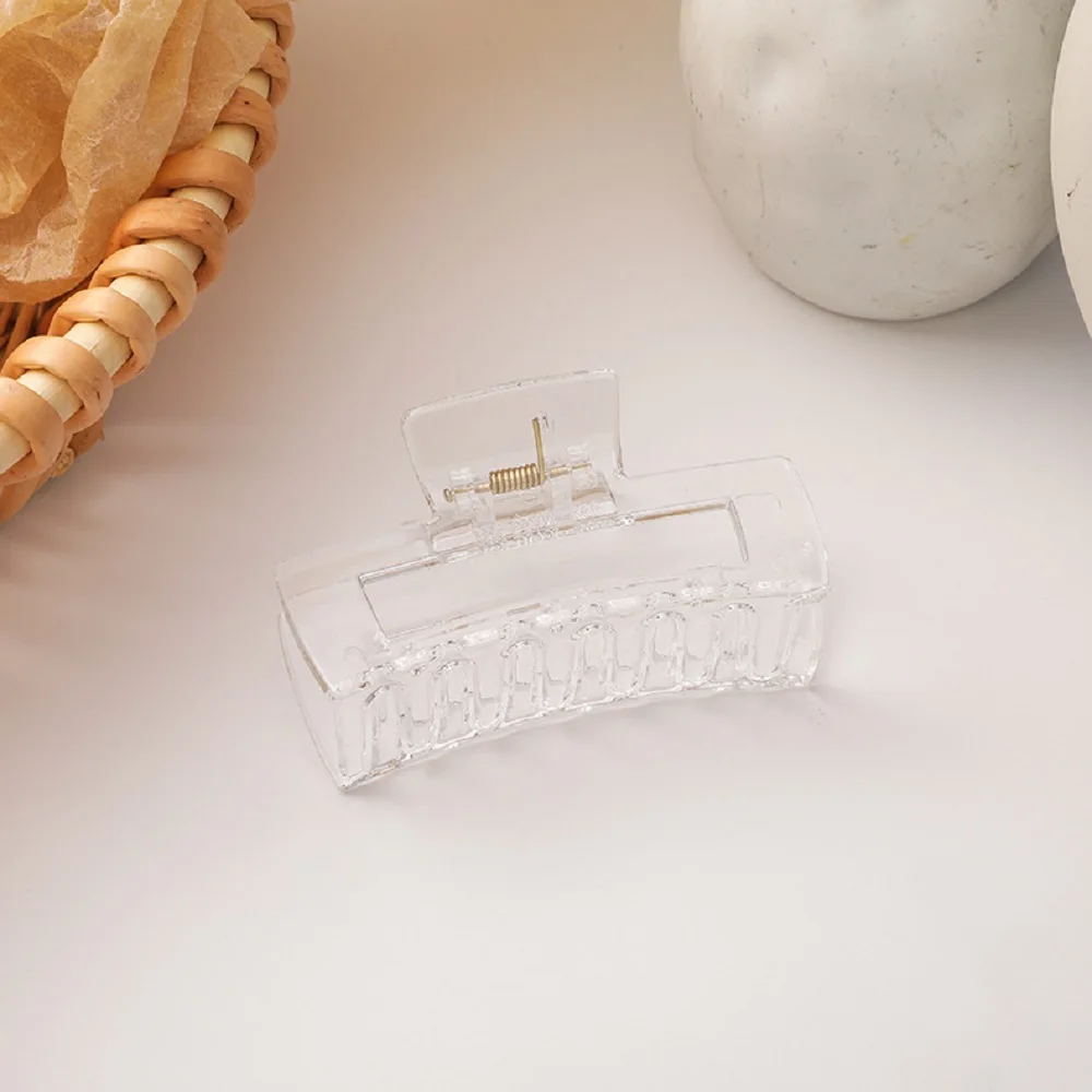 

1pcs Korean ins Color Square Hair Claw Acrylic Temperament Gentle Color Hairpin Plate Hair Grab For Women Girls Hair Accessories