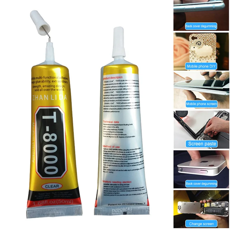 

1 Pcs 15ml T8000 Repair Liquid Glue Multi Purpose Glue for Touchscreen Phone Frame Epoxy Adhesive VJ-Drop