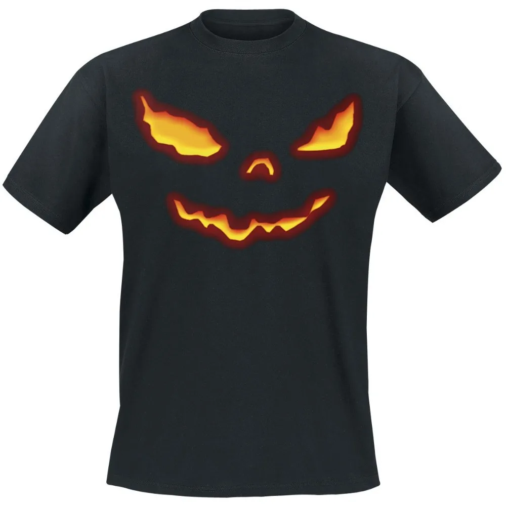 100% хлопок Привлекательный Топ HELLOWEEN Мужская футболка европейского