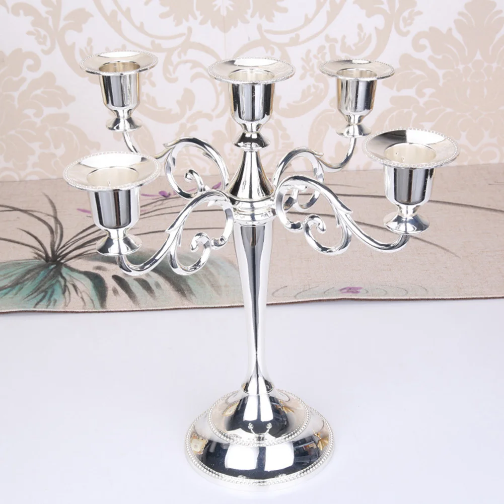 Candle Holders Antique Retro 3/5-Arm Metal Candlesticks Romantic Dinner Table Wedding Home Decor | Дом и сад