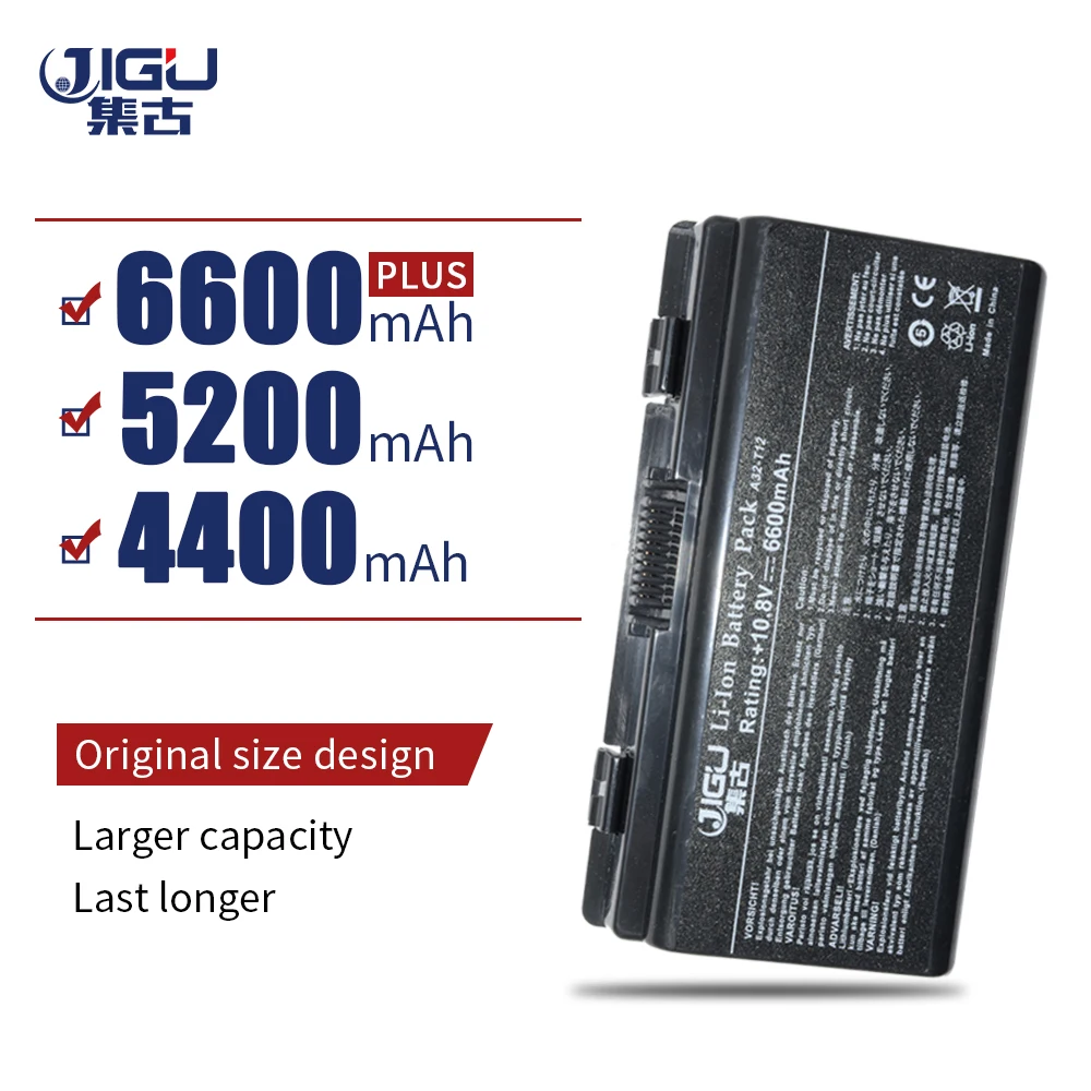 

JIGU 6 Cells Battery Replacement For ASUS X51H X51L X51R X51RL T12 T12C T12Er T12Fg T12Jg T12Mg T12Ug A32 X51
